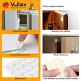 thumbnail image 3 of Topes adhesivos transparentes para puertas de gabinete Vellax, 256 piezas de silicona, 3 of 9