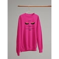 thumbnail image 3 of Lashes Long Standards High Sweatshirt Women -Image by Shutterstock, Female Large, 3 of 4