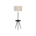thumbnail image 2 of JERFIT 66 Inch Modern Tripod Floor Lamp with Side Table, Adjustable Gooseneck, 3-Way Light, Linen Shade for Living Room, Bedroom, Office, 2 of 6