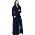 thumbnail image 3 of Female Men's Fleece Bathrobe Shawl Soft Spa Bathrobe S-2XL, 3 of 3