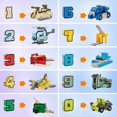 thumbnail image 2 of Digital deformation toys, digital military deformation robot toys, digital learning toys, numbers 0-9, suitable for 3-6 year old boys/girls, 2 of 5