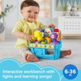 thumbnail image 3 of Fisher-Price Laugh & Learn Busy Learning Tool Bench Pretend Construction Toy for Infant & Toddler, 3 of 7