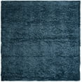 thumbnail image 4 of Unique Loom Davos Shag Collection Area Rug - Solid (7' 1" Square Marine Blue), 4 of 7