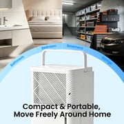 HUMSURE 30 Pints Dehumidifier for Basement with Drain Hose, Covers up to 2500 Sq. ft Dehumidifiers for Home, Auto Defrost, 24-Hour Timer, White