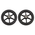 thumbnail image 1 of Roue de Fauteuil Roulant, Roue Grand Antidérapante Noire Résistante à l'Usure 2 Pcs pour la Plupart des Fauteuils Roulants Électriques, 1 of 7