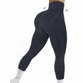 thumbnail image 2 of Top-kevin Women's Tummy Control Leggings Solid High Waist Sports Legging Pants , High Stretch Seamless Yoga Leggings, Ladies Sportswear for Indoor Outdoor Wear, Gym Clothes, 2 of 10