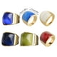 thumbnail image 2 of Minnieouse Anillo de acero inoxidable para mujer, moda de cumpleaños, boda, fiesta nupcial, tienda, fecha escolar, joyería de viaje para mujer Ropa, zapatos y accesorios Miscelánea Cielo azul Minnieouse AP014986-02, 2 of 6