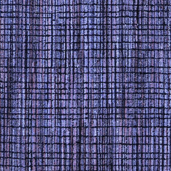 Ahgly Company Indoor Square Abstract Blue Modern Area Rugs, 5' Square