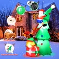 thumbnail image 5 of Lookfly 7.2FT Large Outdoor Inflatable Christmas Tree with Santa Claus and Dog,Built-in LED Lights,Fun Blow Up Xmas Decor Suitable for Yard,Garden,Lawn, 5 of 8