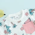thumbnail image 6 of Musuos Toddler Boys 2 Piece Outfits 6 12 18 24M 3T Tree Print Short Sleeve T-Shirt and Elastic Shorts for Summer Clothes Set, 6 of 7
