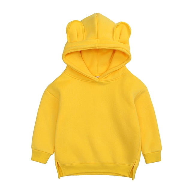 DPTALR Chandail à Capuche Printemps Enfants Oreilles d'Ours Bébé Garçons Filles Chandail Extérieur