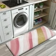 thumbnail image 3 of Pink White Gold Marble Pattern Kitchen Rug Mat,Kitchen Runner Rugs Non Skid Washable,Decorative Kitchen Floor Mats for Kitchen,Sink,Laundry,17"x47.2", 3 of 7