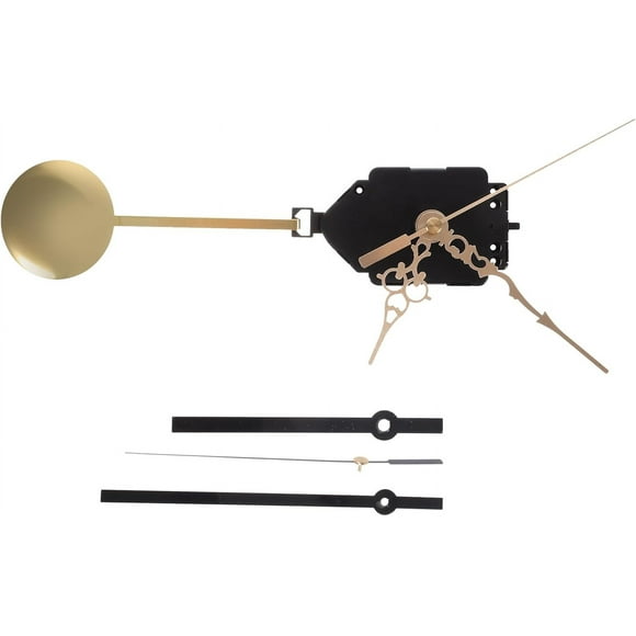 ERDS-1 Set Clock Works With Pendulum, Clock Mechanism Kit With Pendulum, Clock Mechanism, Quartz Pendulum Clock Movement Parts Clock Movement Replacement Repairing Clock Mechanism