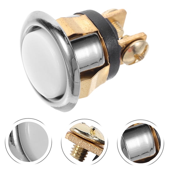 LOLIPPYY Plated Metal Wired Doorbell Button for Home Use with High Sensitivity and Sleek Modern Design