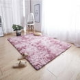 thumbnail image 2 of Yeacher Ultra Soft Tie-Dye Style Gradient Color Carpet Floor Bedroom Mat Rectangle Shape Fluffy Rug for Living Room Bedroom Balcony Hallway Mat, 2 of 8