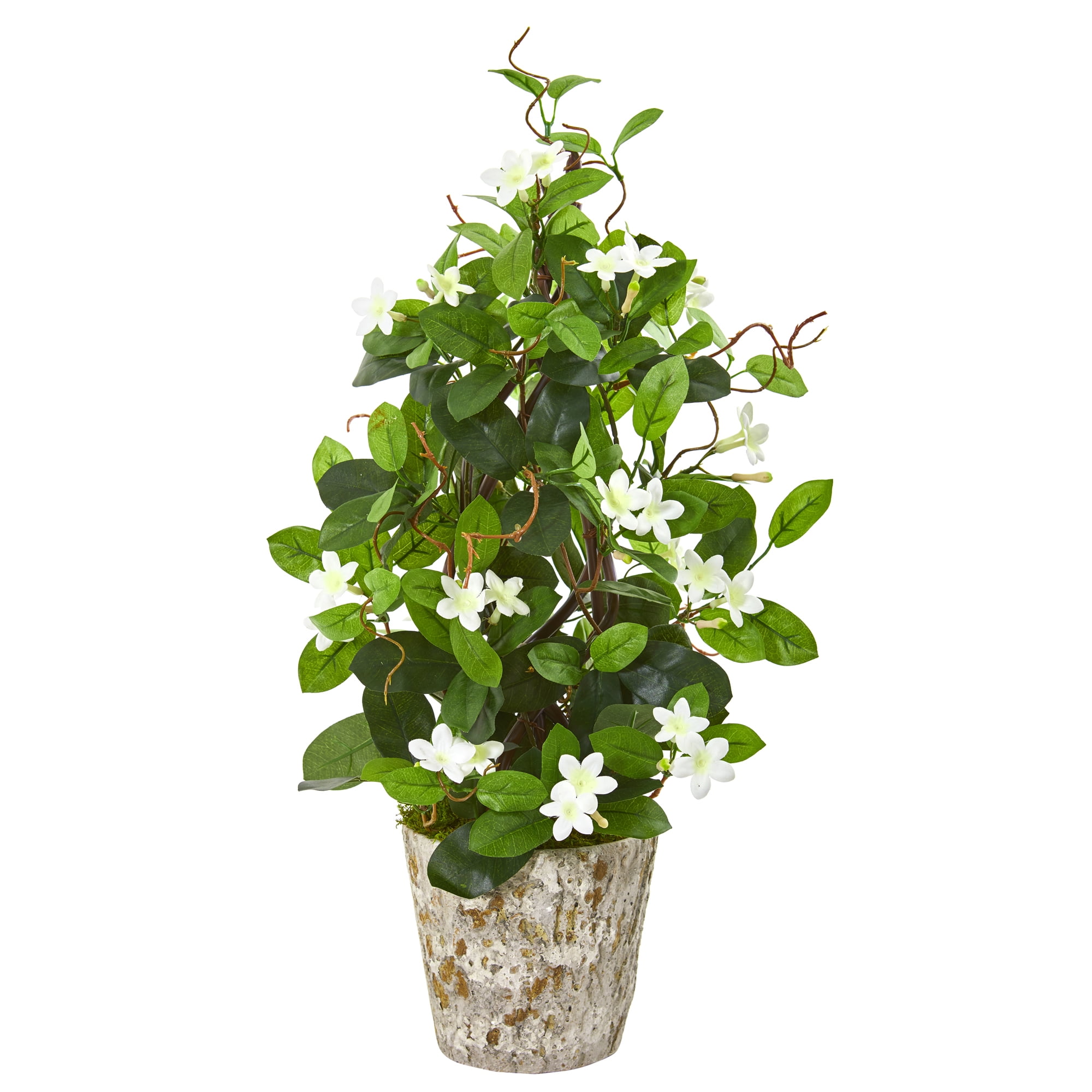 Nearly Natural 25” Stephanotis Artificial Climbing Plant in Weathered