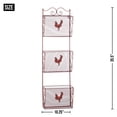 thumbnail image 3 of 35" Red Rooster Contemporary Triple Storage Basket Organizers, 3 of 3