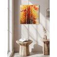 thumbnail image 6 of Wall Art Prints, Autumn Yellow Leaves Framed Canvas Prints for Bedroom Living Room Bathroom Office, Fall Natural Forest Branch Watercolor Gallery Wrap Wall Art Poster for Gifts Home Decor 28"x28", 6 of 9