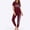 Red, variant on Women's Pajama Set, Short Sleeve Top & Long Jogger Pants Soft Loungewear Hello Weekend Print Sleepwear for Ladies Nightwear