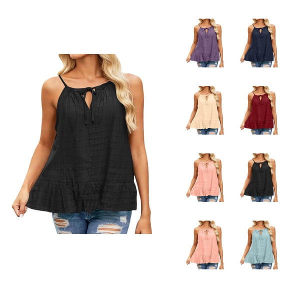 Camisole Tops for Women Lightweight Casual Spaghetti Strap Loose Fit Flowy Cami Tank Tops Summer Outfits