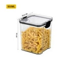 thumbnail image 3 of Airtight Food Storage Containers with Lids, Transplastic Dry Food Pantry Organizers for Grains Pasta Snacks, Stackable Kitchen Canisters in Multiple Sizes, 3 of 5