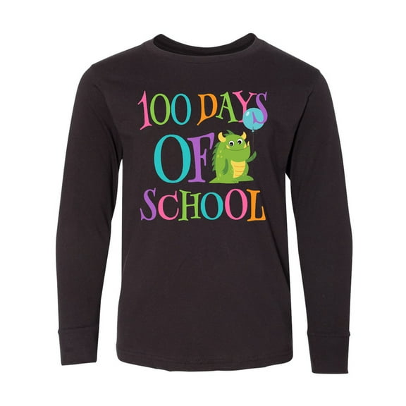 Inktastic 100 Days of School Party Long Sleeve Youth T-Shirt