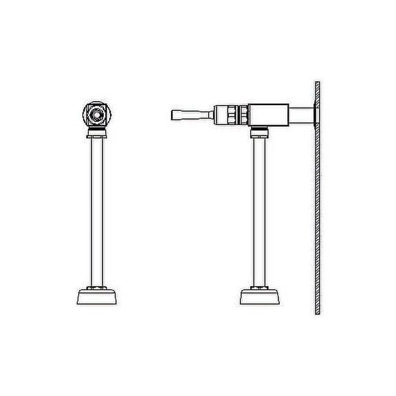 Delta 86T5 / 86T6 Metering Urinal Valve - Exposed Chrome