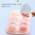 thumbnail image 3 of Lindo oso de peluche para hacer cubitos de hielo, molde a prueba de salpicaduras y fácil de quitar, para refrigerador con contenedor, bandeja para cubitos de hielo de oso lindo, 3 of 5