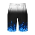 thumbnail image 3 of ZVNAΖH Mens Shorts Clearance Mens Shorts Elastic Waistband with Pockets and Drawstrings Mens Summer Beach Casual Shorts, 3 of 4