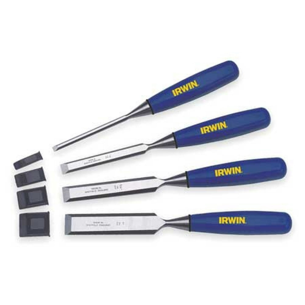 IRWIN MARPLES M444S4 Wood Chisel Set,4 PC,1/4 To 1 In Tip