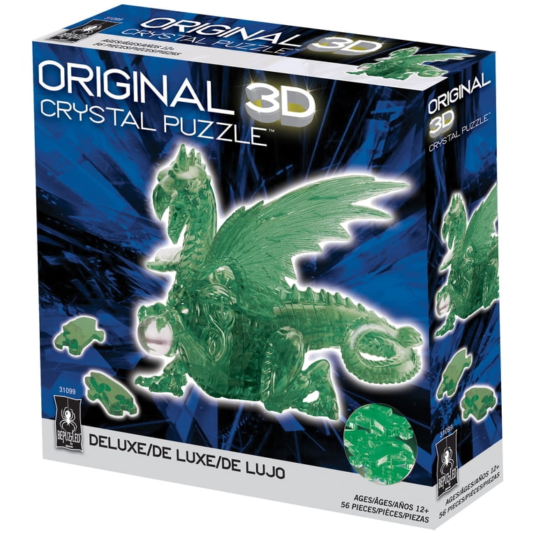 Dragon Original 3D Crystal Puzzle from BePuzzled, Ages 12 and Up