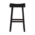 thumbnail image 2 of Benjara BM314438 Casy 25 in. Counter Height Stool - Saddle Seat - Rubberwood - Black - Set of 2, 2 of 5