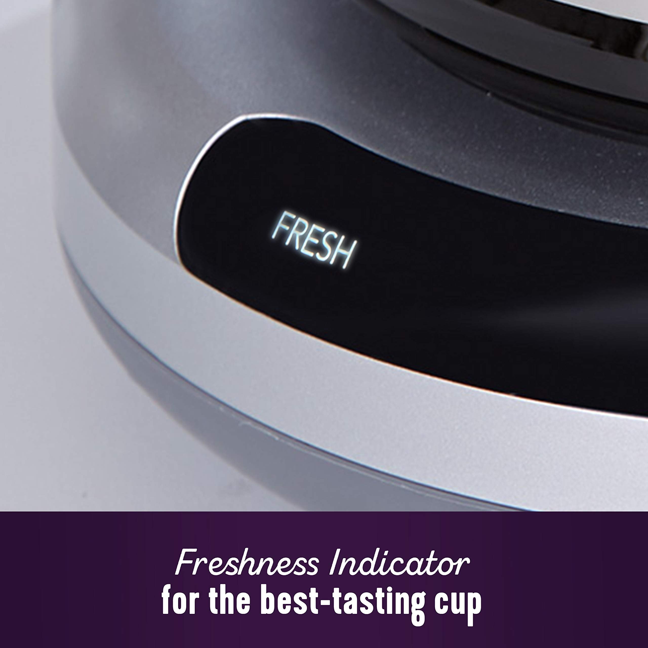 Open Box Mr. Coffee Easy Measure 12 Cup Programmable Maker with Gold Tone Reusable Filter, Silver/Chrome