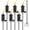 Black 6pcs, variant on 6 Pack Garden Torches, 16 oz Metal Torch for Outside with 3-Prong Grounded Stake, Outdoor Decorative Citronella Torches, 59 inch Garden Décor Torches
