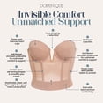 thumbnail image 4 of Dominique Valerie Backless Strapless Bra for Women #6390 - V-Wire Plunge, Memory Foam Cups - Lingerie for women, 4 of 6