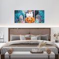 thumbnail image 4 of Hieng Kids Halloween Decor Kids Canvas Wall Art for Living Room Bedroom Black Bats Picture Wall for Bathroom Spooky Halloween Pattern Boys Girls Artwork Posters Animal Print Painting Unframed, 4 of 6