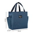 thumbnail image 3 of Adult Children Storage Thickened Lunch Box Portable Lunch Bag Grey, 3 of 5