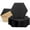 Black, variant on 12pcs Acoustic Panels Self Adhesive Sound Proof Foam, High Density Sound Acoustic Foam Panel, 12x10.23x0.4 Inch Hexagon Wall Panels in Home,Office,Reccording Room,Studio White