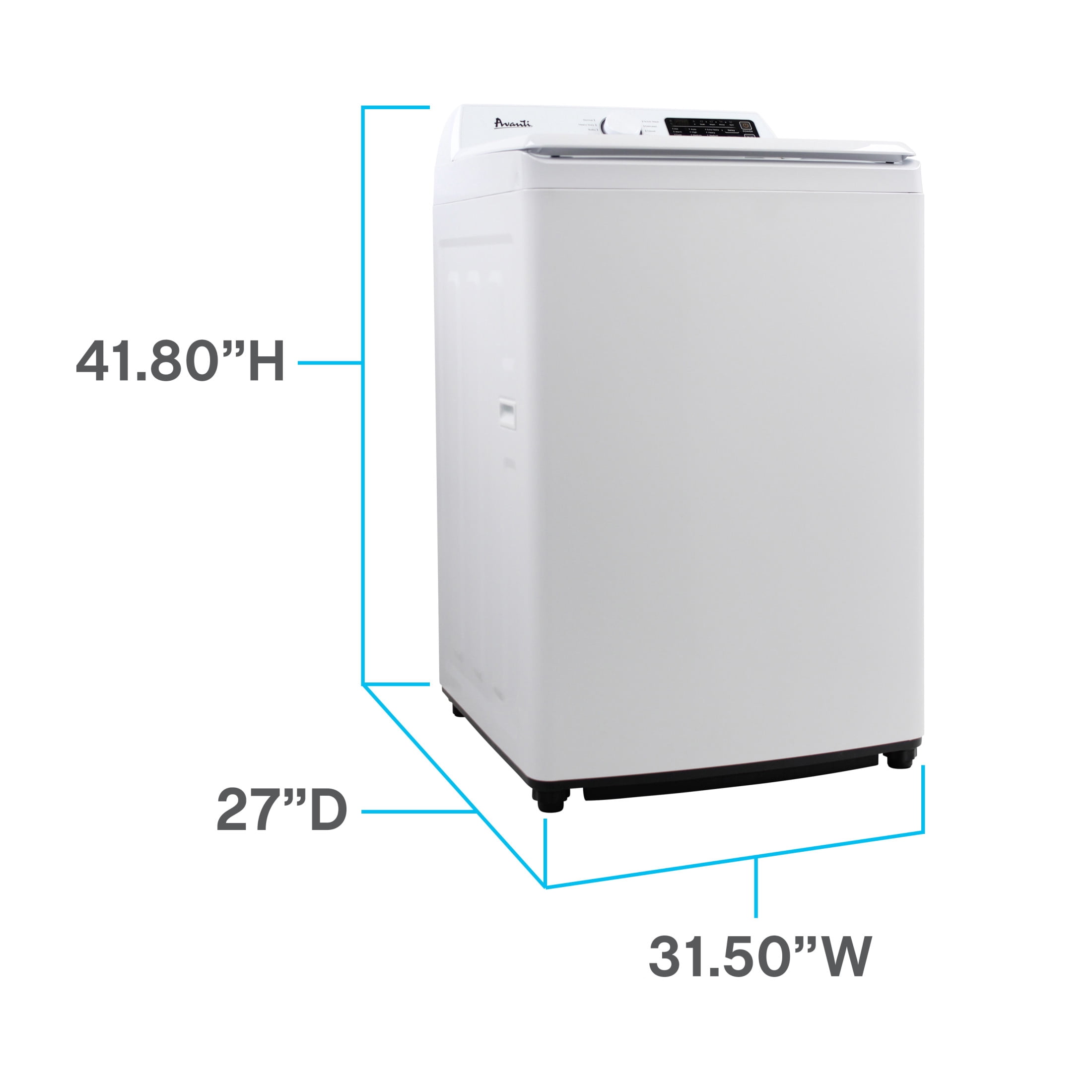 Avanti Top Load Washer, 4.1 cu. ft. Capacity, in White (SLTW41D0W)