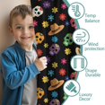 thumbnail image 3 of Blackout Kids Curtains,Black Colorful Skull Flower Hat Pattern Childrens Insulated Curtains Set Of 2,Bedroom Essentials,Toddler Room Decor 42x84in(106x213cm), 3 of 5