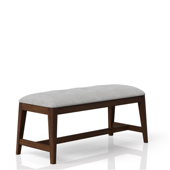 JERFIT Backless Upholstered Dining Bench Mid-Century Seating
