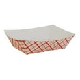 thumbnail image 1 of Southern Champion Tray 0409 CPC 0.5 lbs Plateau Alimentaire à Carreaux Rouge et Blanc - Boîte de 1000, 1 of 2