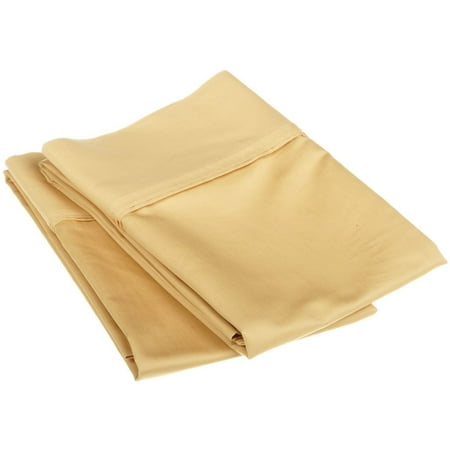 Superior 1200 Thread Count Single-Ply Egyptian Cotton Solid Pillowcase Set
