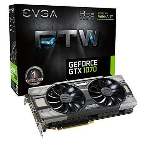 EVGA GeForce GTX 1070 Graphic Card - 8 GB GDDR5 - PCIE Dual - 08G-P4-6276-KR