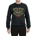 thumbnail image 2 of Wild Bobby, Biker Til I Die Live to Ride Motorcycle Cars and Trucks Unisex Crewneck Graphic Sweatshirt, Black, Small, 2 of 3