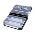thumbnail image 2 of SunniMix Fishing Tackle Box Fishing Box Fishing Gear Storage Box for Freshwater Saltwater 13cmx10.5cmx4.2cm, 2 of 8