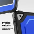 thumbnail image 5 of ELEHOLD Case for iPad Pro10.5 2017/air3 10.5 2019 9th/8th/7th Generation, 15ft Drop Protection Shockproof Rugged Case with 360° Rotating Stand & Handle Grip &Shoulder Strap,Darkblue, 5 of 8