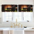 thumbnail image 3 of 2 Pack Valances Window Treatments Red Wine and Grapes Blackout Drapes Adjustable Curtain Valances for Windows Living Room Kitchen Over Sink 18x52 Rod Pocket Valances, 3 of 6