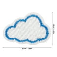 thumbnail image 2 of HEMOTON 12pcs Cute Cloud Shape Iron On Embroidery Patches Cartoon Appliques for Jeans Jackets Backpacks Hats Clothing Decoration, 2 of 8