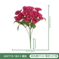 thumbnail image 1 of Artificial Silk Pansy Flowers for Wedding Home Decoration Bouquet 1 Pc, 1 of 1
